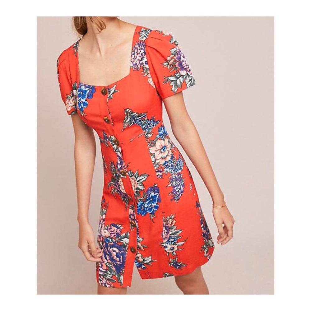 ANTHROPOLOGIE Maeve Floral Dress NWOT